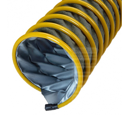 Воздуховод текстильный Gaztex 300 d100мм армированный ПУ спиралью для выхлопных газов