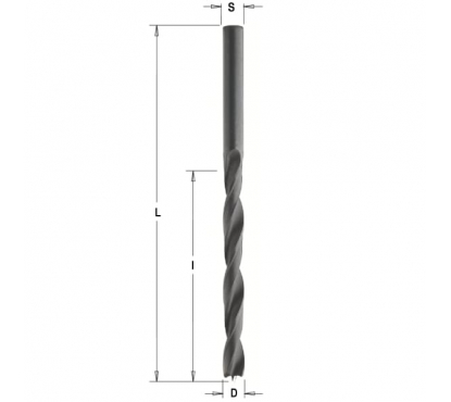 Сверло СМТ спиральное 2x24x49 Z=2 S=2 LH