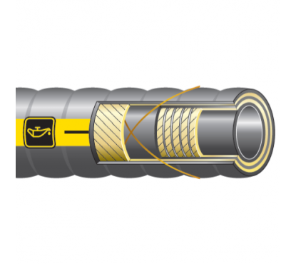 Рукав напорный гибкий гофрированный OIL MASTER Lite SD 13x5xCL40 для нефти, нефтесодержащего топлива, бензина, дизеля