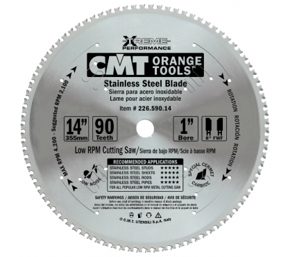 Пильный диск СМТ 184x15,87x2,0/1,6 10° TCG Z=48 для тонкой стали, листов, труб, профилей, прутков
