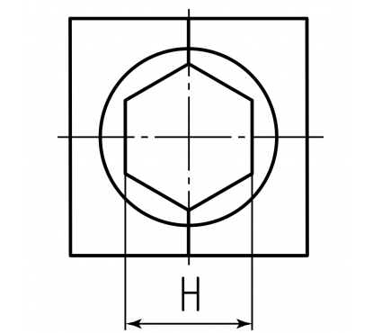 Матрица для стального зажима шестигранная КВТ МШ-28,6-С/100т