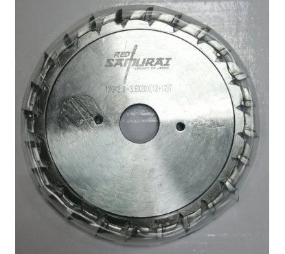 Пильный диск для ДСП 120*2,8-3,6*22*12+12T ST2 RED SAMURAI
