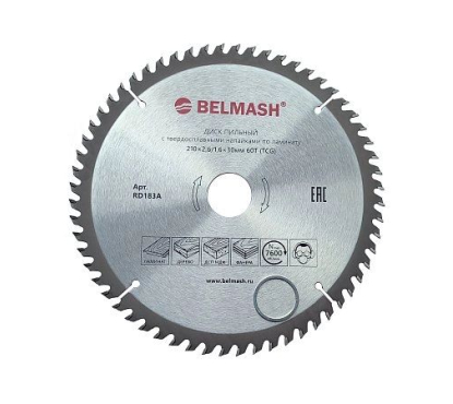 Диск пильный по ламинату BELMASH 210x2,6/1,6x30 60T Диск пильный по ламинату BELMASH 210x2,6/1,6x30 60T