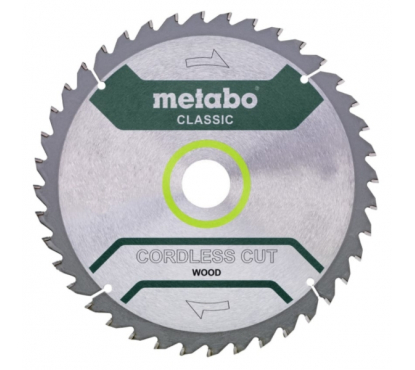 Диск пильный 165x2018WZ20°/B дер Metabo CordlessCutClassic 628650000