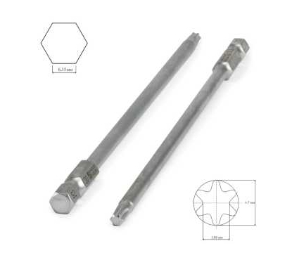 Бита TORX-T20  2 штуки длина 150 мм	