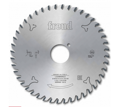 Пазовый диск Freud LU34M60NC3* (D180 B6,0 b3,0 d35 Z44 HW) для древесно-композитных материалов