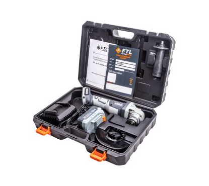 Аккумуляторная угловая шлифовальная машина FTL AG-X 125/20V EVO, бесщёточный двигатель 20В (в компле Аккумуляторная угловая шлифовальная машина FTL AG-X 125/20V EVO, бесщёточный двигатель 20В (в компле