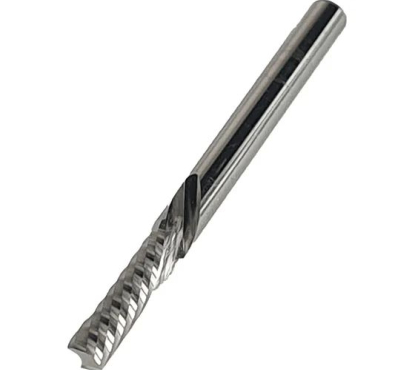 Фреза спиральная для ЧПУ однозаходная Z1 нижний рез D=3.175x12x38 S=3.175 Greencut GX3164