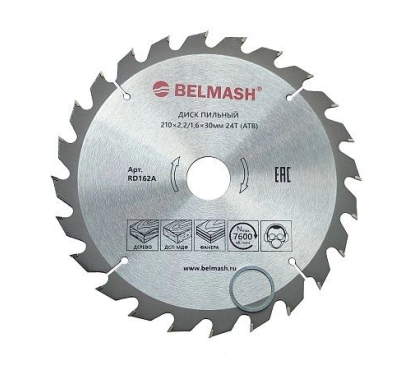 Диск пильный BELMASH 190x2,3/1,5x30/20/16; 16T Диск пильный BELMASH 190x2,3/1,5x30/20/16; 16T