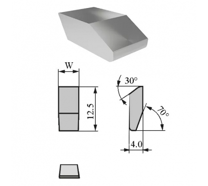 Зубья для пильных дисков Ceratizit 12.5x4.0x4.0 GC32