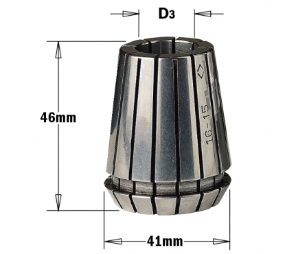 Цанга зажимная высокоточная СМТ ER40 D=4