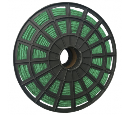 Веревка плетеная ПП полипропиленовая зеленая D4мм (к)