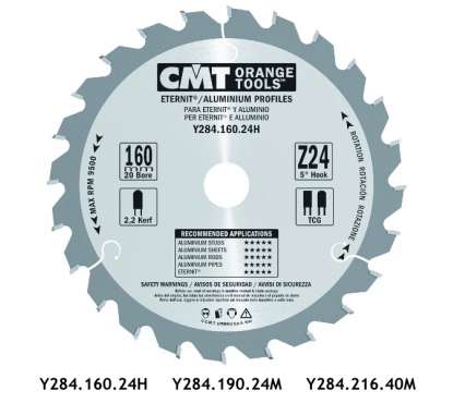 Пильный диск СМТ 160x20x2,2/1,6 Z24 TCG пила Festool (цветные металлы, пластики)