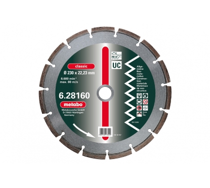 Круг алмазный Metabo classic d125мм универс,сегментир.