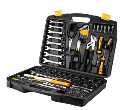 Профессиональный набор инструмента для дома и авто в чемодане Deko DKMT113 (113 предметов)