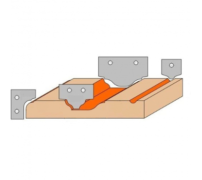 Нож твердосплавный CMT 50x30x2 (профиль B2)