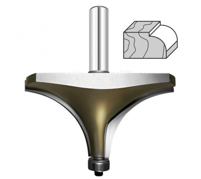 Фреза внутр.радиус (нижн. подш.) Z=2 R=2 D=16.7x8x48 S=6 PROCUT