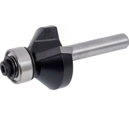 Фреза фасочная с подшипником угол=45° D=25 I=10 L=55 S=6mm	