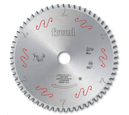 Пильный диск Freud LU2F 0500 D250x2.8x30 Z=60 WZ Nag для деревянных панелей, композита, пластика