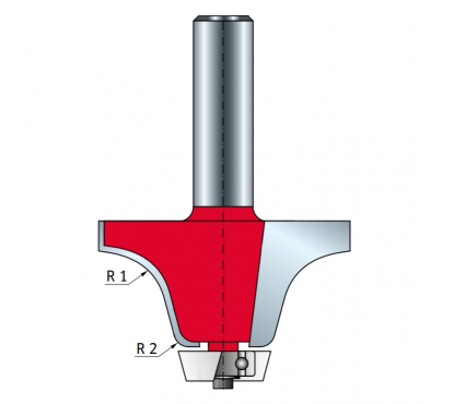 Фреза для обгонки и скругления краев Freud D57,2 l31,8 L84,6 S12 Z2 с нижним подшипником