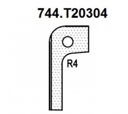 Нож радиусный R4 (T20304) для 1473222212 Rotis 744.T20304