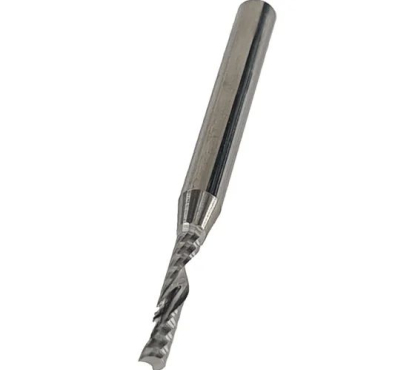 Фреза спиральная для ЧПУ однозаходная Z1 верхний рез D=2x17x38 S=3.175 Greencut GX3067