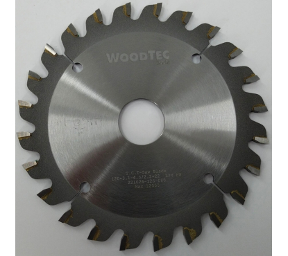 Пила подрезная коническая Woodtec (120х22х3.1-4.3 Z=24) KON