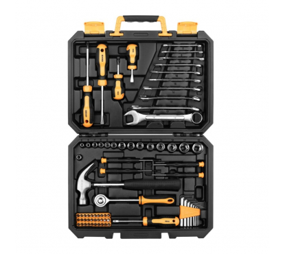 Универсальный набор инструмента для дома и авто в чемодане Deko DKMT74 (74 предмета)