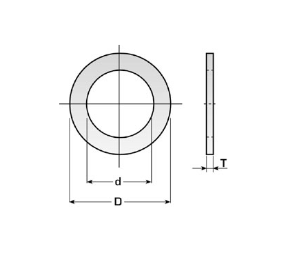 Кольцо переходное 15,875-12,7x1,4мм для пильного диска