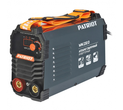 Сварочный инвертор PATRIOT WM230D MMA с маской 311D