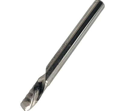 Фреза спиральная для ЧПУ однозаходная Z1 нижний рез D=3.175x8x38 S=3.175 Greencut GX3163