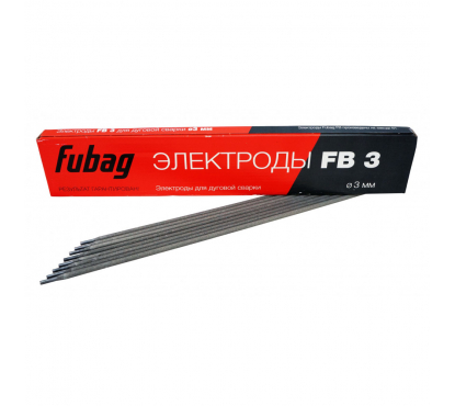 Электрод сварочный с рутиловым покрытием FUBAG FB 3 D3.0 мм (пачка 0.9 кг)