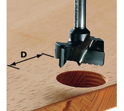 Фреза для изготовления гнезд под фурнитуру HW с хвостовиком 8 мм FESTOOL HW S8 D30