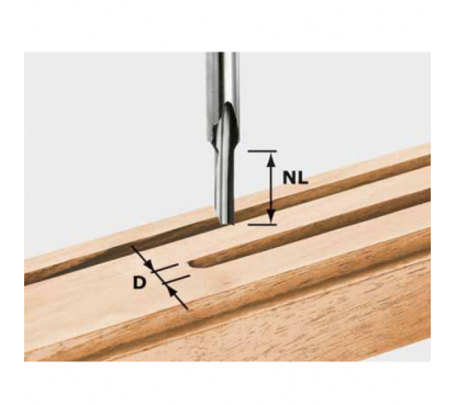 Фреза для выборки V- образного паза HS с хвостовиком 8 мм FESTOOL HS D4/15
