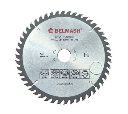 Диск пильный BELMASH 210x2,2/1,6x30 48T Диск пильный BELMASH 210x2,2/1,6x30 48T