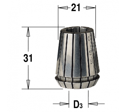 Цанга зажимная высокоточная СМТ ER20 D=5