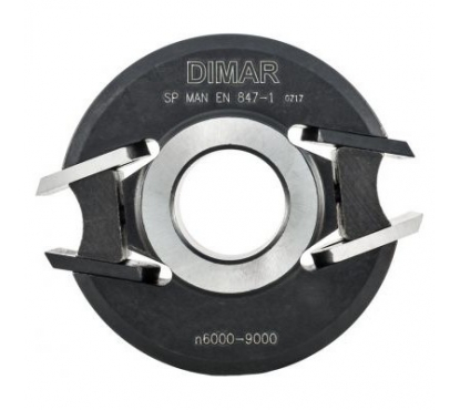 Фреза насадная Dimar 7761051 МУЛЬТИПРОФИЛЬ D100 aluminiumx40/50x Z2 сменные ножи HSS посадка 30