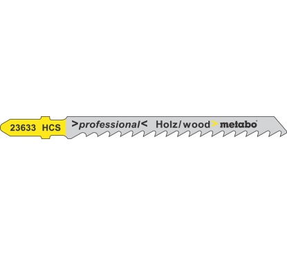 Пилка по дереву T144D Professional 5 шт; 75 мм; HCS для лобзиков Metabo Metabo