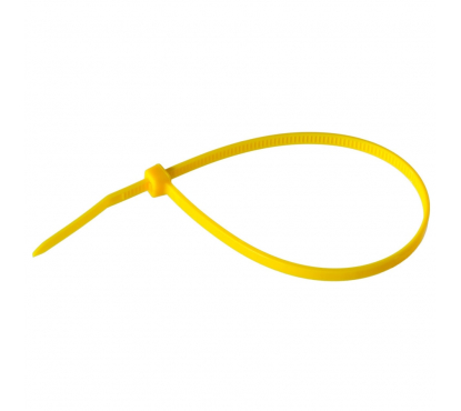 Кабельные стяжки CIMCO цветные 100шт обхват 5-76 мм длина 280 мм в желтом цвете
