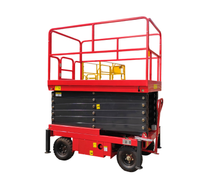 Подъемник ножничный самоходный 500 кг 6/8 м TOR SJY-0,5-6 DC аккумуляторный (G)