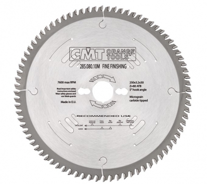Пильный диск СМТ 350x30x3,5/2,5 15° 10° ATB Z=54 для мягкой или твёрдой древесины, фанеры, OSB