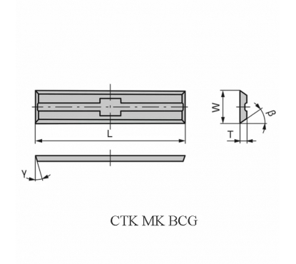 Нож поворотный Ceratizit 20.0x5.5x1.1 BCG HC05