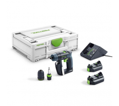 Дрель-шуруповёрт аккумуляторная FESTOOL T 18+3-Basic