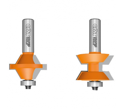 Набор концевых фрез CMT D=40,0 I=25,4 S=12,0 L=74,5 (2шт) для соединения шип-паз мебельной обвязки