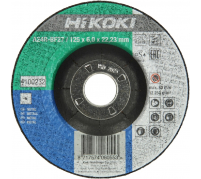 Шлифовальный диск Hikoki (металл) 125Х6мм