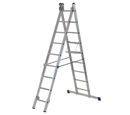 Лестница 2-х секционная алюминиевая 2*9