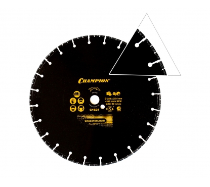 Диск алмазный CHAMPION спасательный  PRO 350/25,4/4 V-tech Multi Purpose