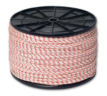 Веревка 24-прядная плетеная ПП цветная D8мм (к)