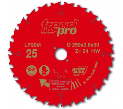 Пильный диск Freud LP20M 025 D250 B/b 2,8/1,8 d30 Z24 продольного пиления древесины