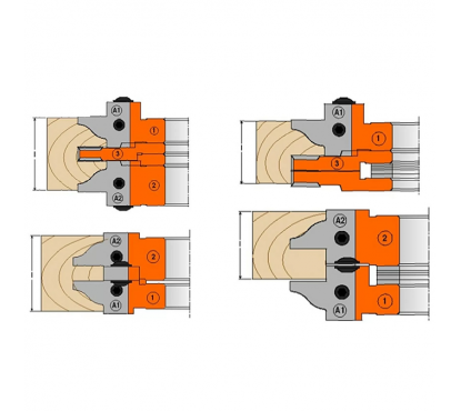 Комплект 2 ножей HM 25x29x2 (A2) CMT 694.015